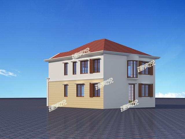 2層小洋樓設(shè)計(jì)圖，20萬建建成村里一枝花，圖紙快快收藏好了