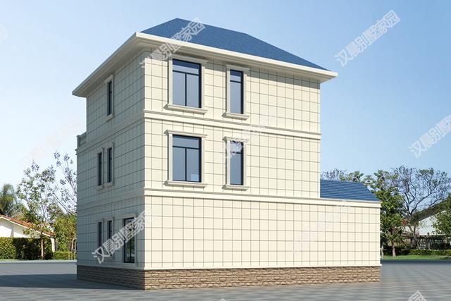 三層別墅設(shè)計圖，13.4X10.7米美觀又實用，建了全村都說好！