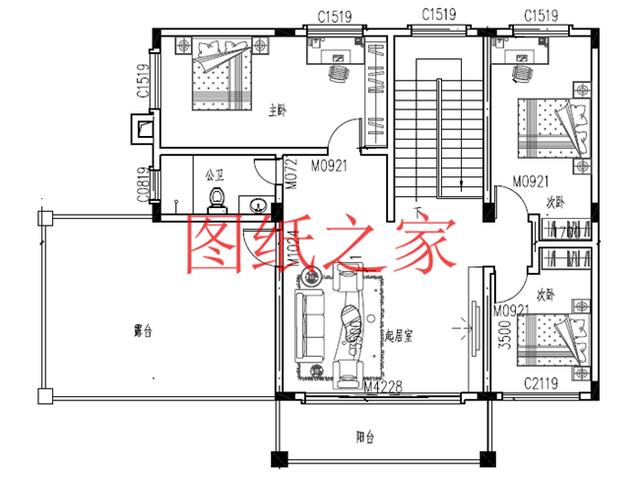 15X12米的二層別墅設(shè)計(jì)圖，造價(jià)30萬(wàn)美觀(guān)又實(shí)用，非常適合農(nóng)村建造！