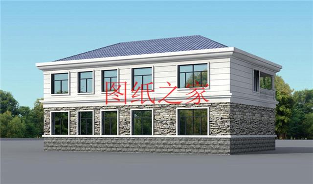 二層別墅設(shè)計設(shè)計圖推薦，主體造價30萬，全家人都能住下！