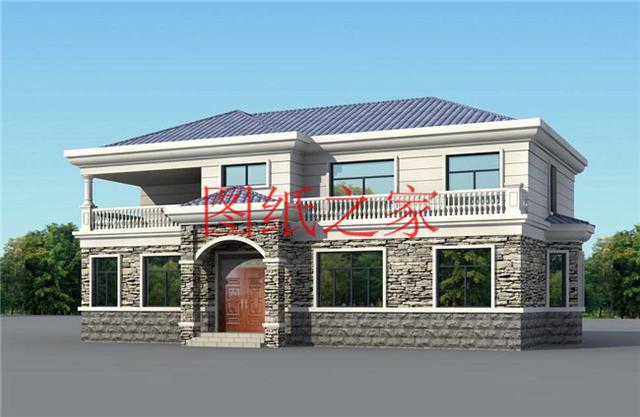 二層別墅設(shè)計設(shè)計圖推薦，主體造價30萬，全家人都能住下！