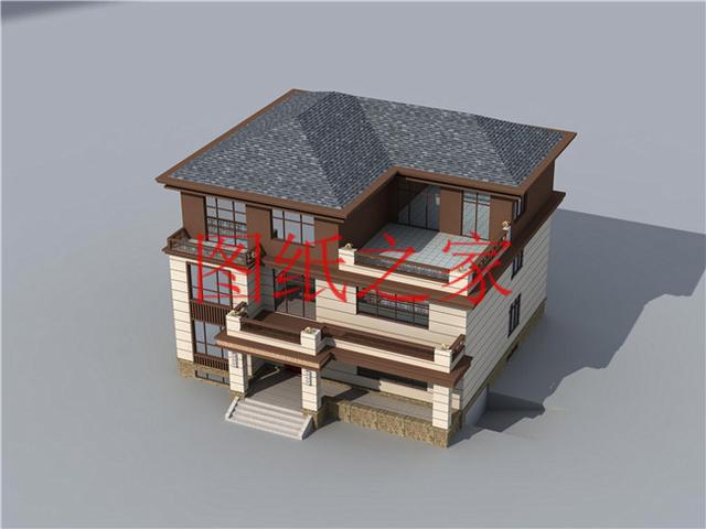 5套開(kāi)間18米的三層別墅設(shè)計(jì)圖，寬敞明亮、利落大氣，非常實(shí)用！