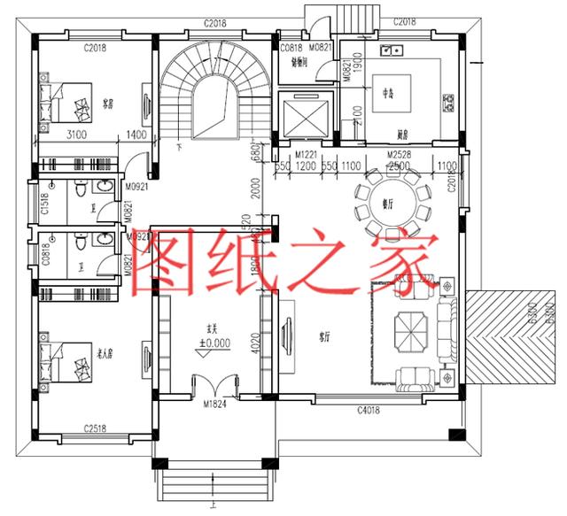 5套開(kāi)間18米的三層別墅設(shè)計(jì)圖，寬敞明亮、利落大氣，非常實(shí)用！