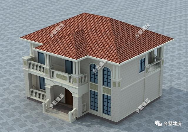 13x11米歐式別墅設(shè)計(jì)圖，外形美+內(nèi)部布局合理，適合農(nóng)村建造！