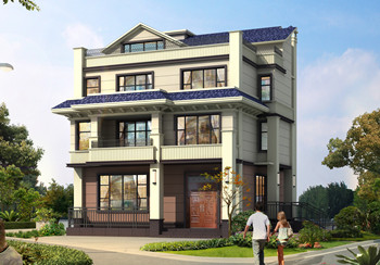 簡單實用農(nóng)村自建四層小別墅設(shè)計圖（三層半），95平米