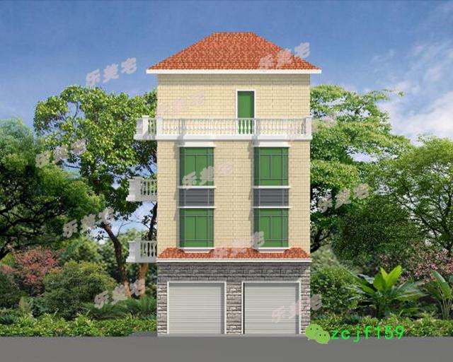 四層臨街商鋪設(shè)計(jì)圖，8x15.5米商住兩用！