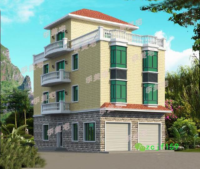 四層臨街商鋪設(shè)計(jì)圖，8x15.5米商住兩用！