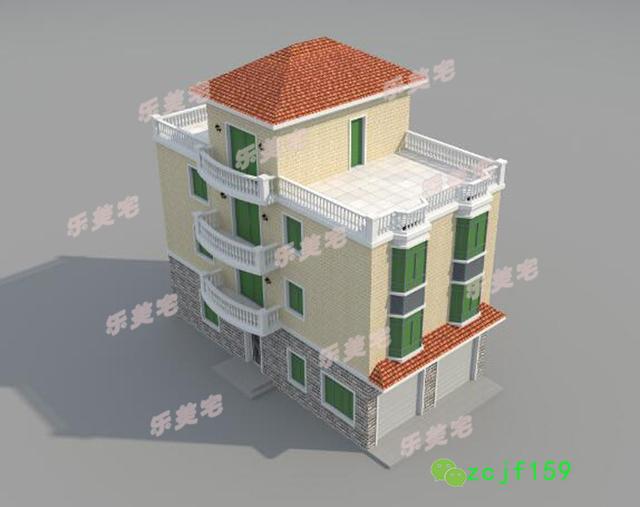 四層臨街商鋪設(shè)計(jì)圖，8x15.5米商住兩用！