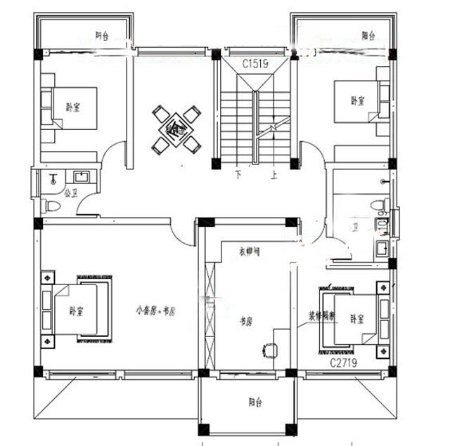 2024年新款農(nóng)村新中式別墅設(shè)計效果圖，徽系設(shè)計