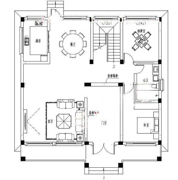 2024年新款農(nóng)村新中式別墅設(shè)計效果圖，徽系設(shè)計