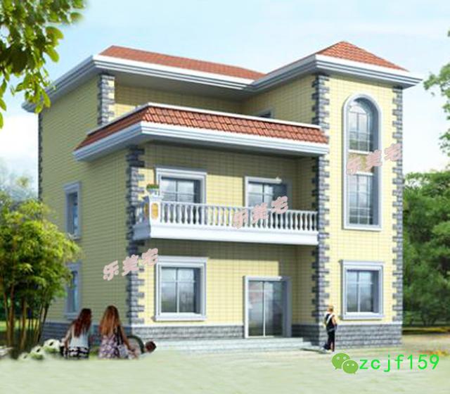 方正三層農(nóng)村自建房屋設(shè)計(jì)圖推薦，喜歡就趕緊建造吧！