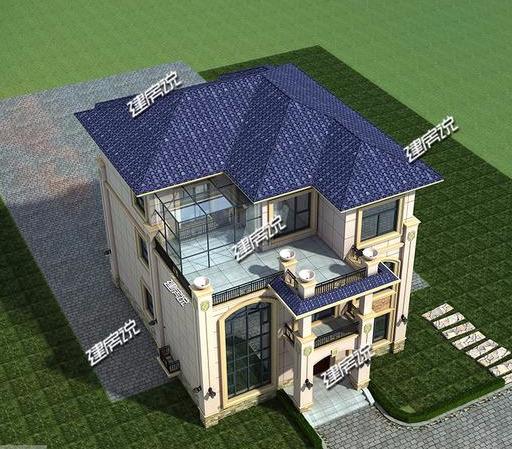 經(jīng)濟(jì)實(shí)惠的三層別墅設(shè)計(jì)圖，等掙了錢就回鄉(xiāng)蓋別墅去，帶庭院和泳池，圖紙都準(zhǔn)備好了