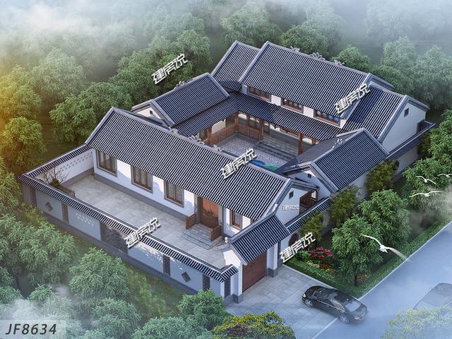 中國最美四合院別墅設(shè)計圖，一層也霸氣十足，秒殺高層洋樓