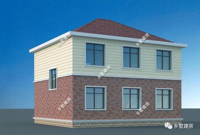 簡(jiǎn)歐風(fēng)別墅設(shè)計(jì)圖，11X9.6米帶閣樓設(shè)計(jì)別具一格，適合農(nóng)村自建！