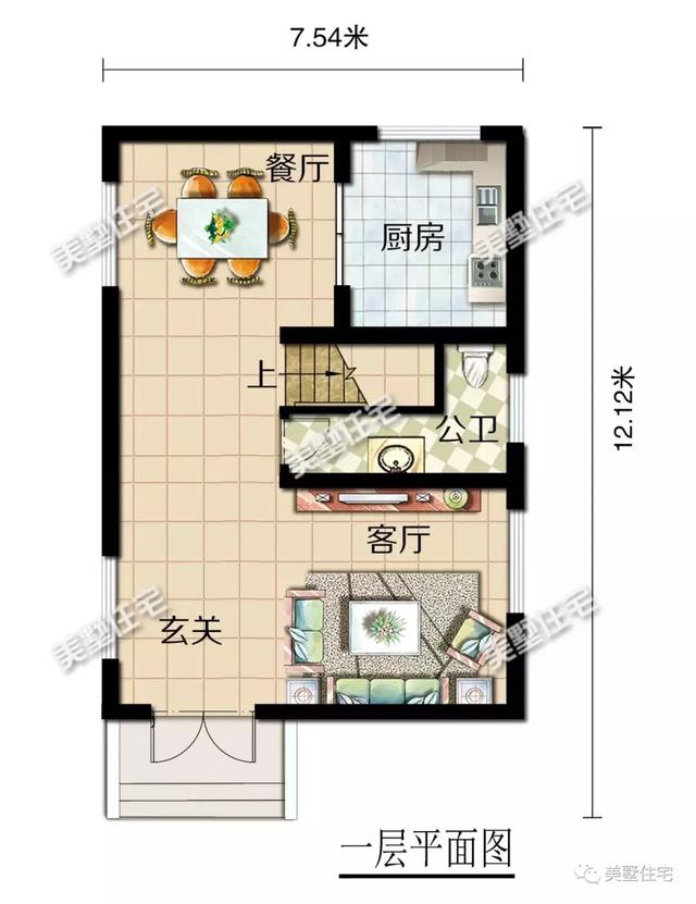占地79平三層農(nóng)村別墅設(shè)計圖，重新定義空間，小面積實現(xiàn)大驚喜
