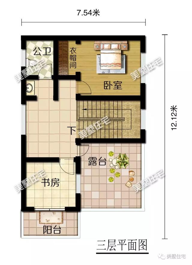 占地79平三層農(nóng)村別墅設(shè)計圖，重新定義空間，小面積實現(xiàn)大驚喜