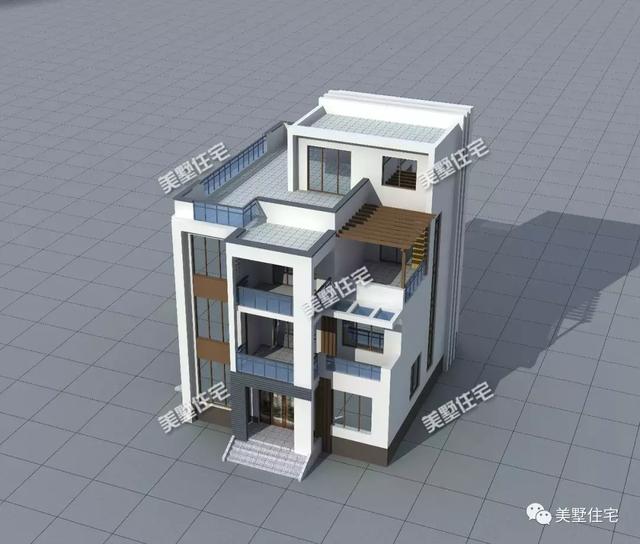 現(xiàn)代風美墅設(shè)計圖，開間11米還帶堂屋和神臺，個性時尚又接地氣