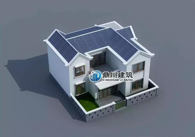 5套帶小院的中式小別墅設(shè)計(jì)圖，鐘靈毓秀宛若一幅山水畫