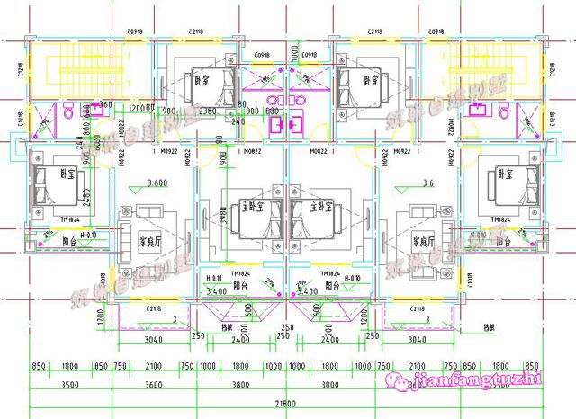 農(nóng)村兄弟曬房，二層雙拼別墅設(shè)計(jì)圖，獨(dú)樂樂不如眾樂樂！