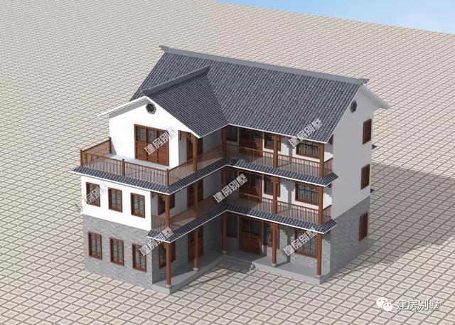 新中式風(fēng)格鄉(xiāng)村自建房推薦，復(fù)古有韻味，兩棟很有味道的住宅