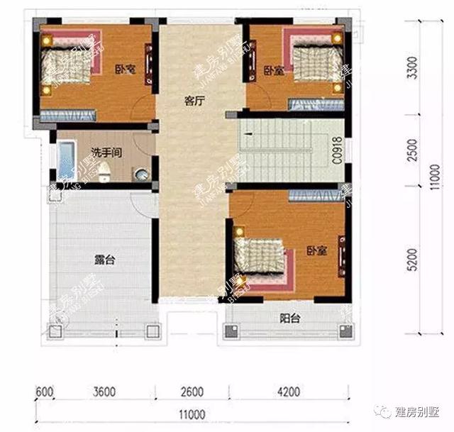 11×11米別墅設(shè)計(jì)圖，建成后不僅參觀的人多，仿建的人也不少
