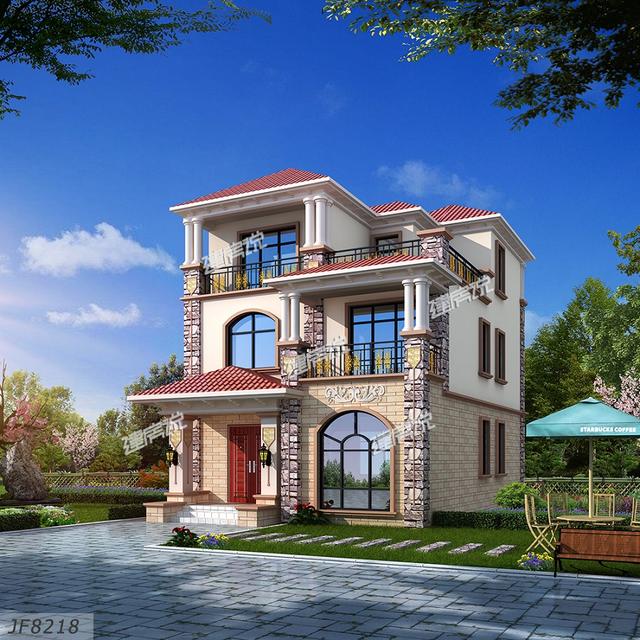 102平別墅設(shè)計圖，贛州兄弟建了，村里人都夸好看，面子賺足了