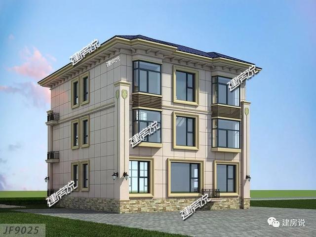 145㎡的3層別墅設(shè)計圖推薦，氣派又實用，建棟面子賺足了