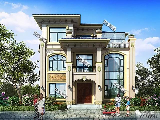 145㎡的3層別墅設(shè)計圖推薦，氣派又實用，建棟面子賺足了