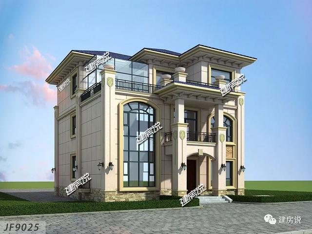 145㎡的3層別墅設(shè)計圖推薦，氣派又實用，建棟面子賺足了