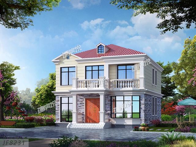 好消息！占地115平的二層別墅設(shè)計(jì)圖，你有30萬就能拿下