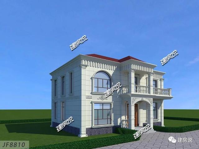 簡潔二層別墅設(shè)計圖，戶型選得好，28萬建出了50萬的面子，賺大了