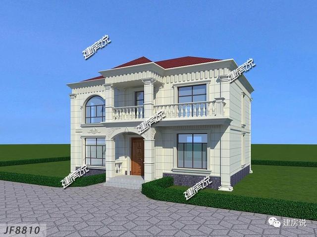 簡潔二層別墅設(shè)計圖，戶型選得好，28萬建出了50萬的面子，賺大了