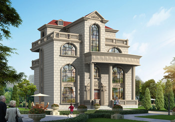 新款豪華四層別墅設(shè)計(jì)圖紙，客廳中空復(fù)式，豪華大氣