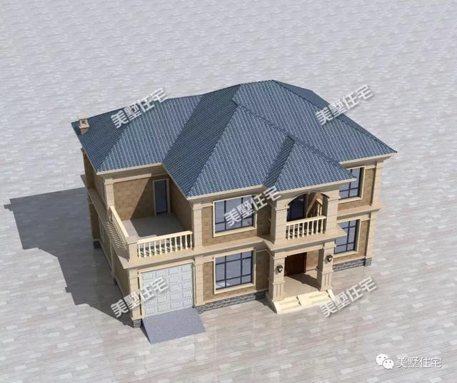 小別墅設計圖，二十多萬就能建，6間臥室還帶車庫，太值了！