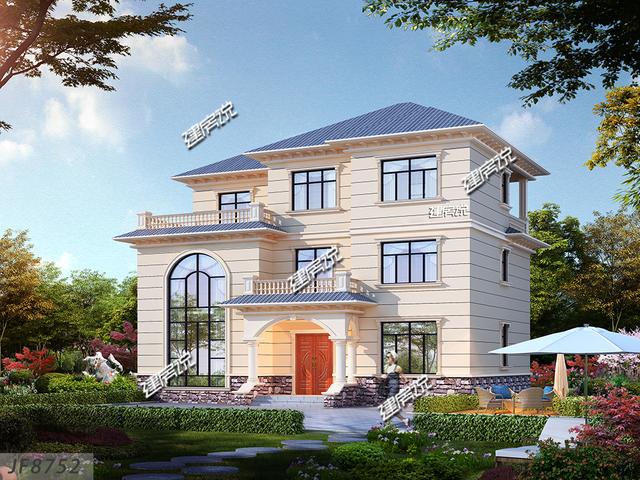 農(nóng)村最漂亮三層別墅設(shè)計(jì)圖，圖紙看了快收藏，開(kāi)春就建房