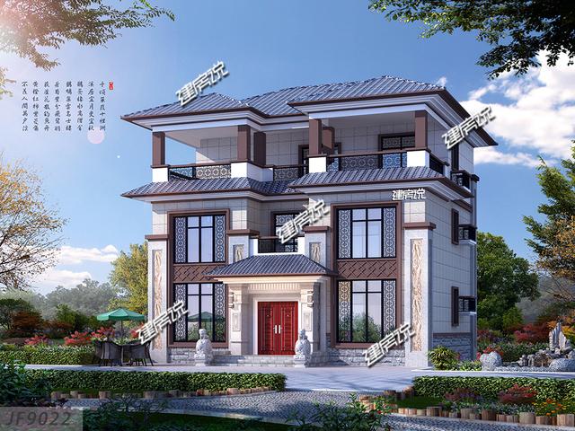 中式別墅設(shè)計(jì)圖，中式建筑才是最牛的，建一棟風(fēng)光無(wú)限，人人艷羨不已