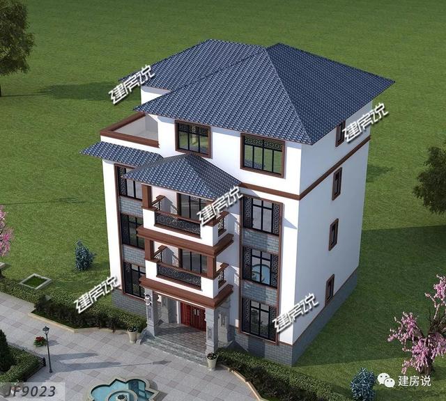 新中式設(shè)計(jì)圖，四兄弟合建146㎡，每人只出20萬(wàn)，碾壓全村自建房