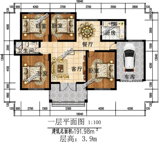 7款實(shí)用一層別墅設(shè)計(jì)圖，最低造價(jià)19萬，你值得擁有