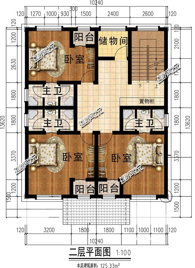 3層別墅設計圖推薦，童先生建了棟給父母，村里人十分眼紅，天天去串門