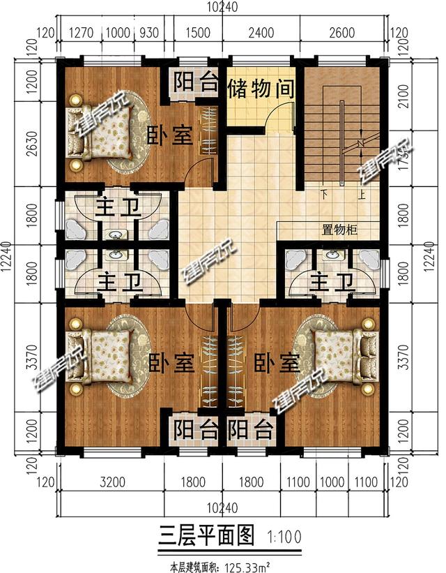 3層別墅設計圖推薦，童先生建了棟給父母，村里人十分眼紅，天天去串門