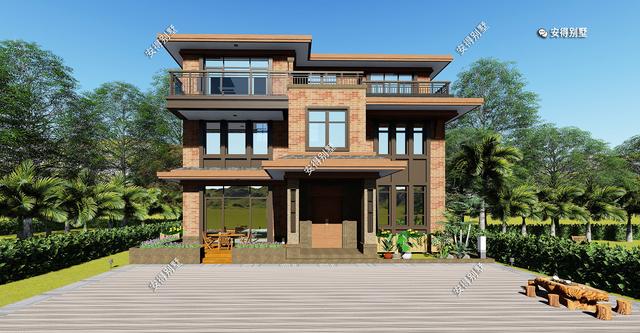 百看不厭的現(xiàn)代中式別墅設(shè)計圖，只怪沒早看到這套圖紙，平面一級棒！