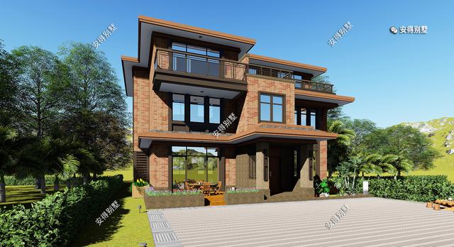 百看不厭的現(xiàn)代中式別墅設(shè)計圖，只怪沒早看到這套圖紙，平面一級棒！