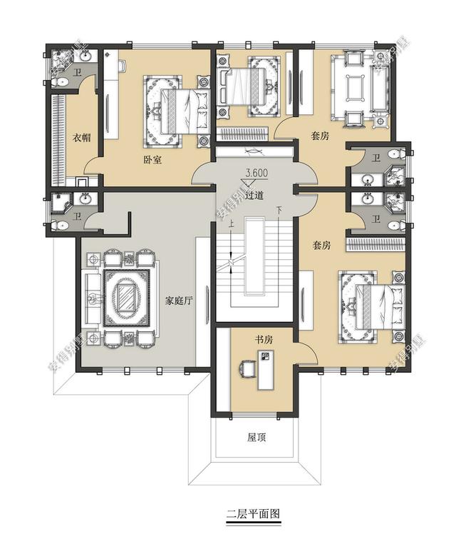 百看不厭的現(xiàn)代中式別墅設(shè)計圖，只怪沒早看到這套圖紙，平面一級棒！