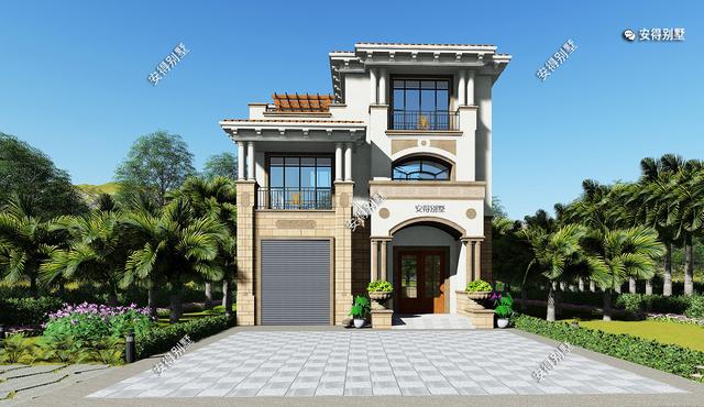 造價經(jīng)濟、平面實用的3層歐式別墅設(shè)計圖，回農(nóng)村建一棟，讓家人住豪宅