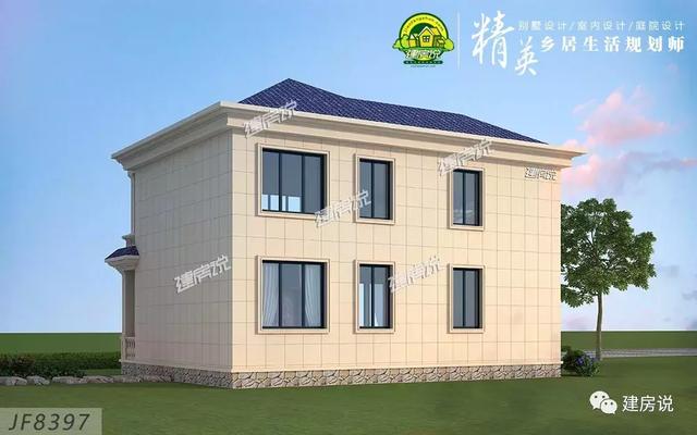 二層別墅設(shè)計(jì)圖，120㎡30萬(wàn)可建，你說(shuō)劃算不劃算？