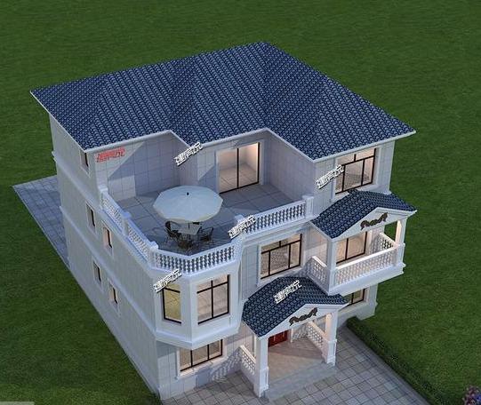 農(nóng)村最美歐式別墅設(shè)計圖，看了的人都說好，圖紙收藏好了