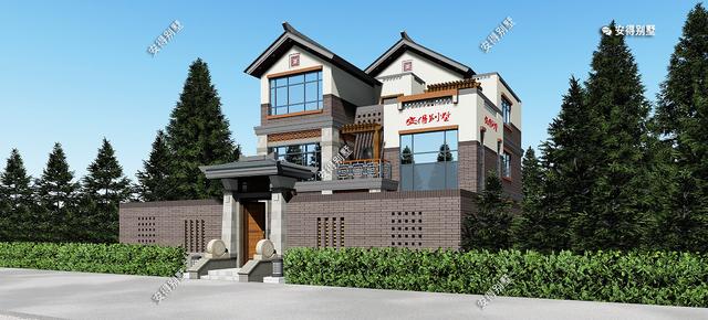 中式別墅設計圖，勝過四合院，樓中樓客廳7間臥室，親戚朋友都說好