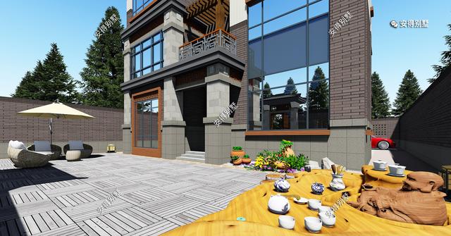 中式別墅設計圖，勝過四合院，樓中樓客廳7間臥室，親戚朋友都說好