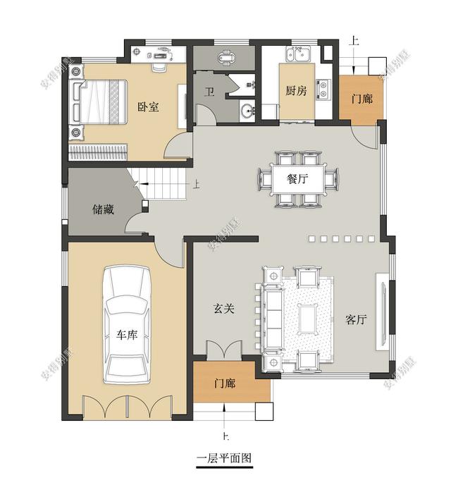 中式別墅設計圖，勝過四合院，樓中樓客廳7間臥室，親戚朋友都說好
