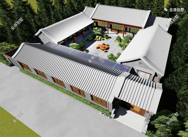 有規(guī)有矩、方正大氣的中式四合院設計圖推薦